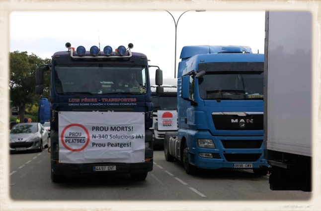 movilización del transporte de mercancías por carretera